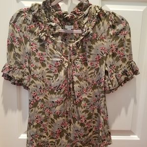 Anthropologie by Odilla Blanka floral print top